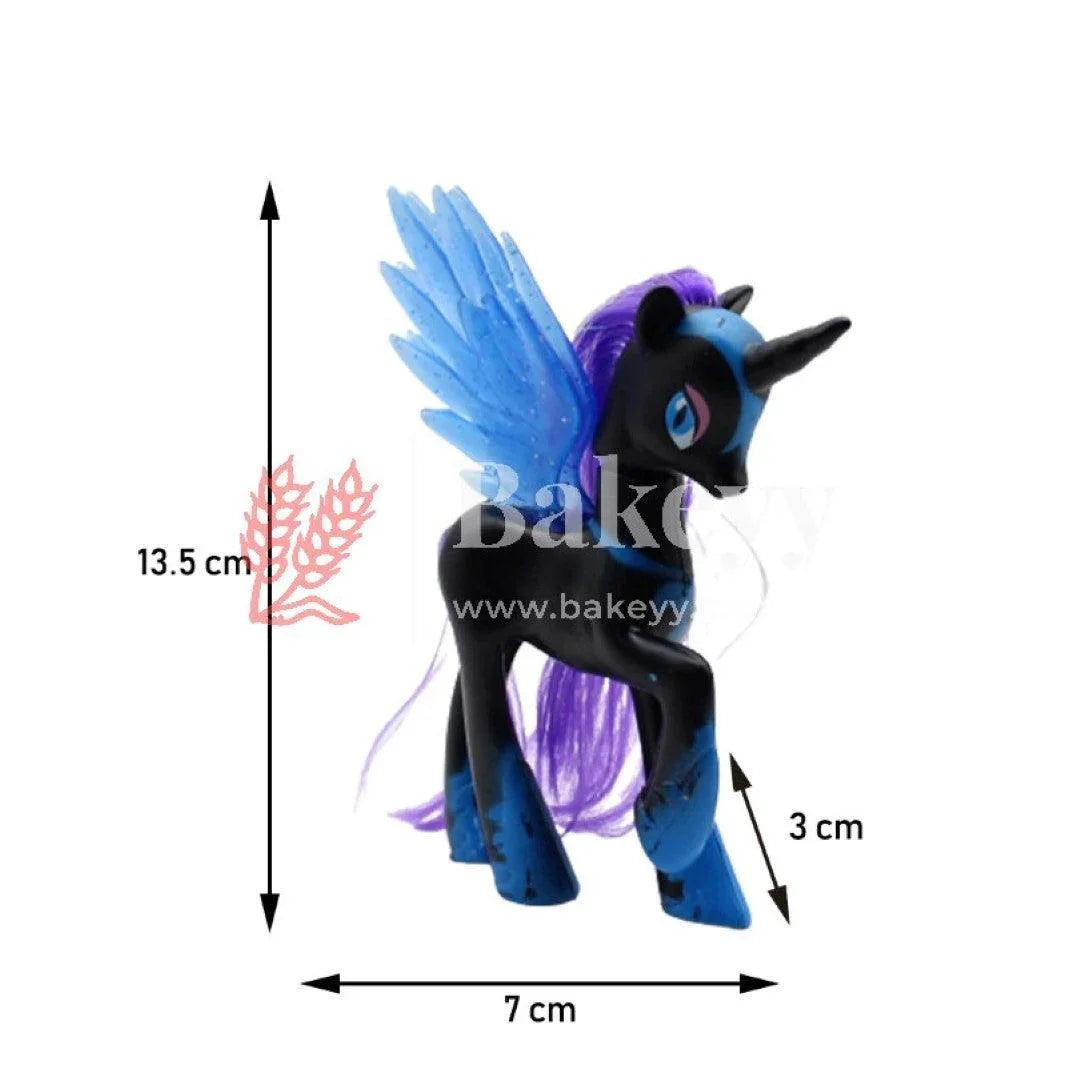 black-unicorn-cake-topper-decoration-for-birthday-party-baby-shower-wedding-or-doll-cake-topper-bakeyy-com-3 - Bakeyy.com