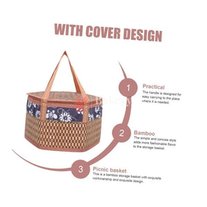 brown-hexagon-wooden-baskets-handmade-wicker-basket-bakeyy-com-4 - Bakeyy.com