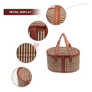 brown-ovel-wooden-baskets-handmade-wicker-basket-bakeyy-com-7 - Bakeyy.com