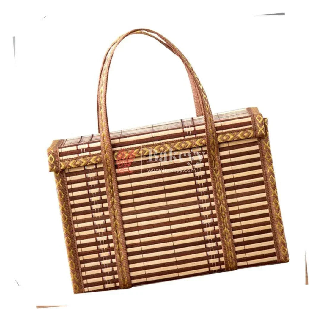 30 x 15 x 20 cm | Brown Wooden baskets |1 Piece - Bakeyy.com - India - 30 x 15 x 20 cm | Brown Wooden baskets |1 Piece - Default Title