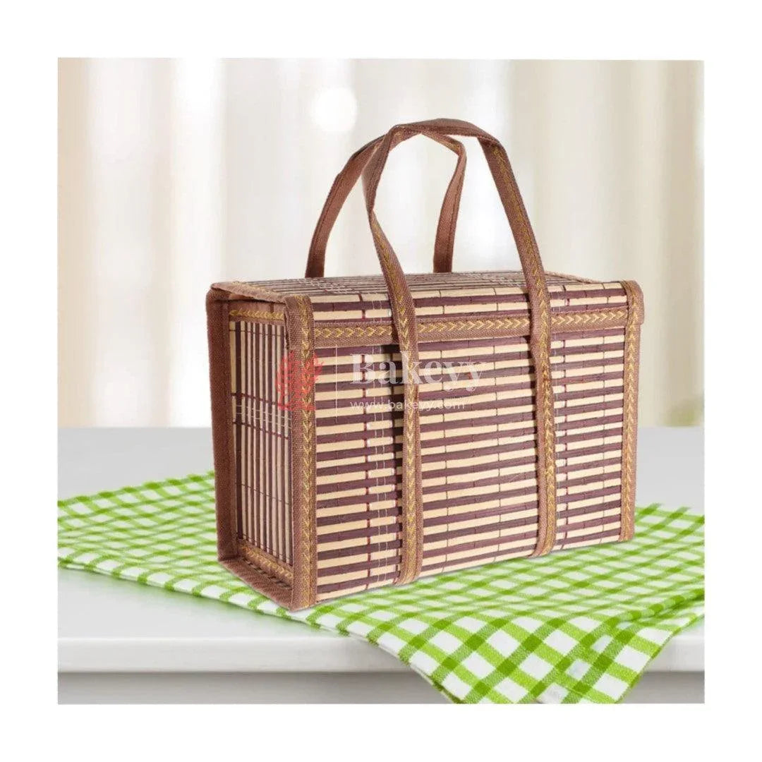 30 x 15 x 20 cm | Brown Wooden baskets |1 Piece - Bakeyy.com - India - 30 x 15 x 20 cm | Brown Wooden baskets |1 Piece - Default Title
