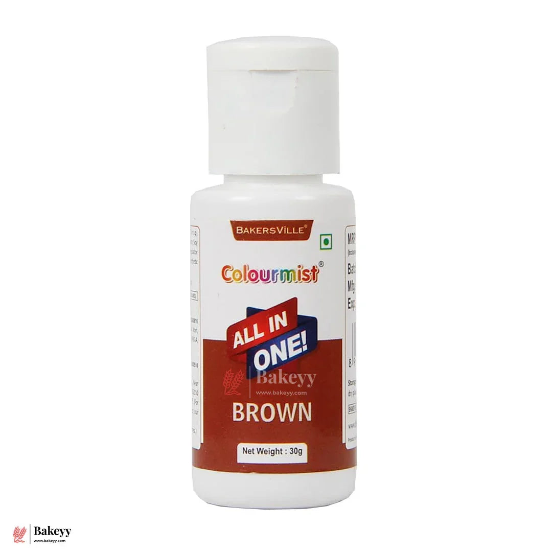 Colourmist Brown | All-in-One Edible Food Colour - 30ml - Bakeyy.com - India - Colourmist Brown | All-in-One Edible Food Colour - 30ml - Default Title