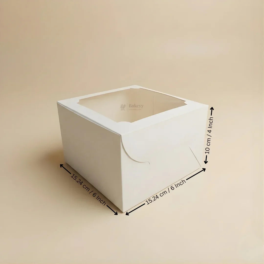 Christmas Plum Cake Box | Festive Printed Packaging | Pack of 25 - Bakeyy.com - India - Christmas Plum Cake Box | Festive Printed Packaging | Pack of 25 - White / 6x6x4 Inch 400.00