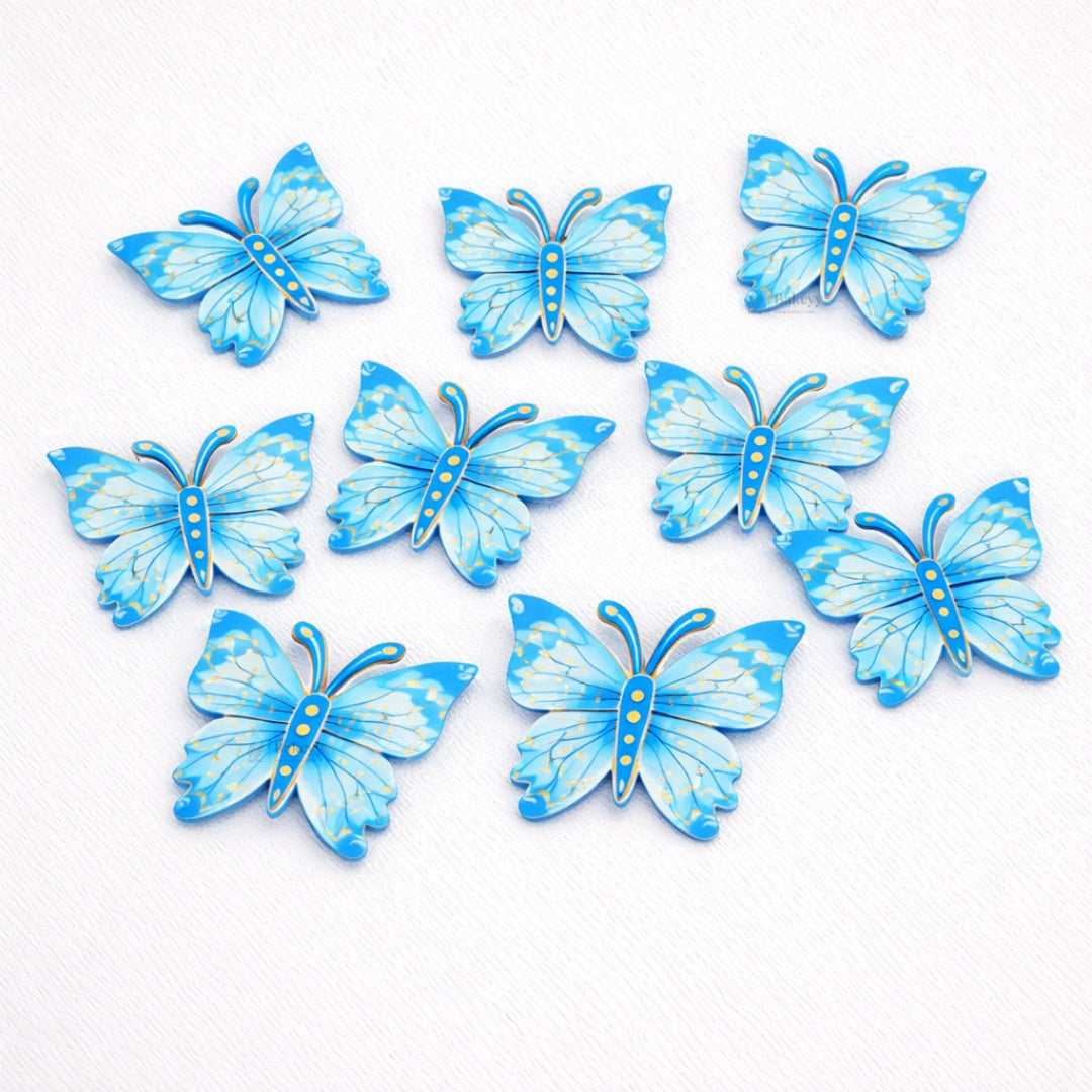 Mystic Butterfly Cake Toppers with Golden Lining | Elegant Wing Design | Multiple Colors Available | Pack of 1