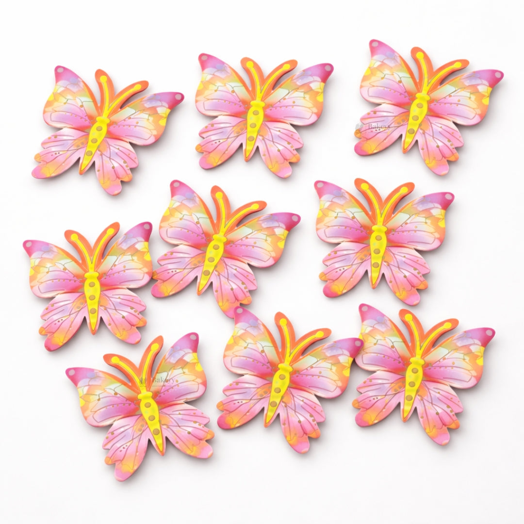 Mystic Butterfly Cake Toppers with Golden Lining | Elegant Wing Design | Multiple Colors Available | Pack of 1