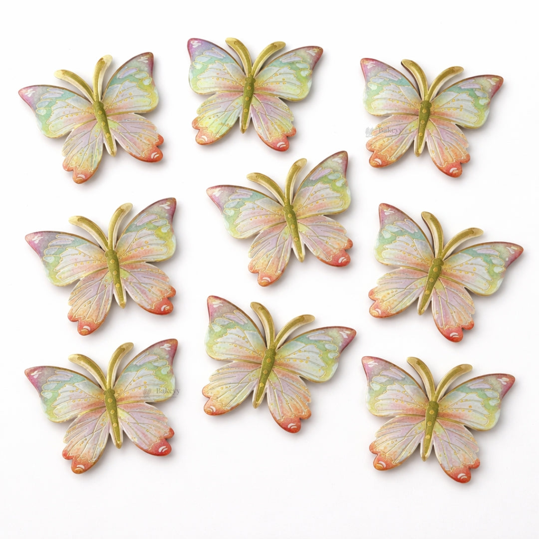 Mystic Butterfly Cake Toppers with Golden Lining | Elegant Wing Design | Multiple Colors Available | Pack of 1