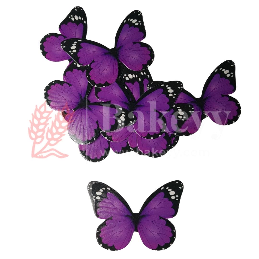 F6 Purple |Vibrant Wing Butterfly Cake Topper – 6x4.5 cm –Pack of 10 - Bakeyy.com - India - F6 Purple |Vibrant Wing Butterfly Cake Topper – 6x4.5 cm –Pack of 10 - Default Title