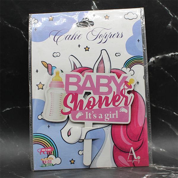 Cake Topper | Baby Shower | It's a girl - Bakeyy.com - India - Cake Topper | Baby Shower | It's a girl - Default Title