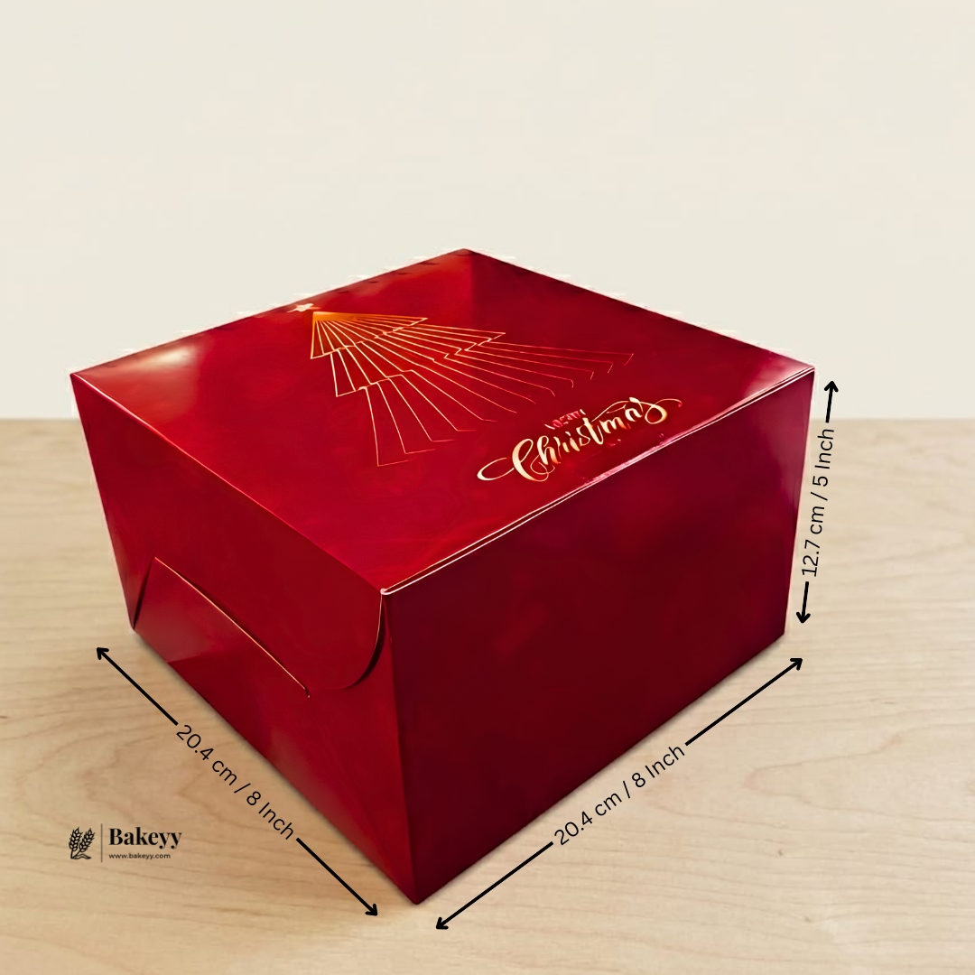 Christmas Cake Box | Perfect for Cake & Treats | Pack of 25