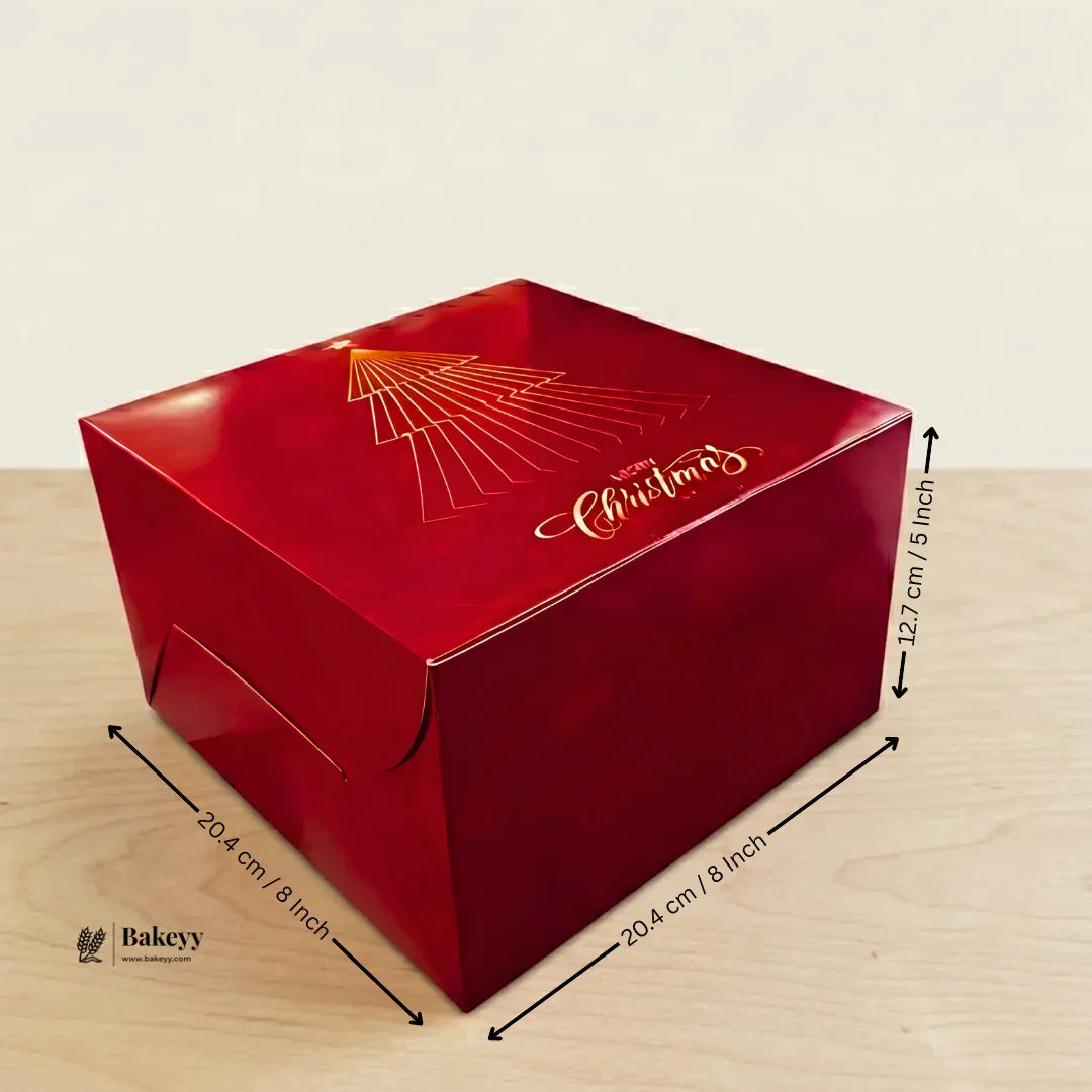 Christmas Cake Box | Perfect for Cake & Treats | Pack of 25