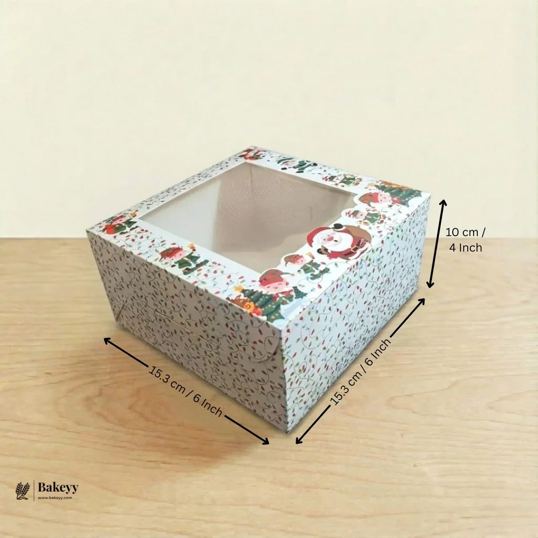 Christmas Cake Box | Perfect for Cake & Treats | Pack of 25