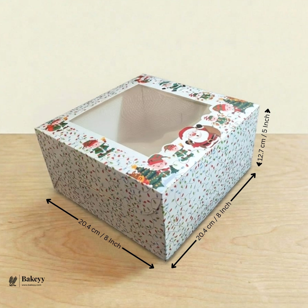 Christmas Cake Box | Perfect for Cake & Treats | Pack of 25