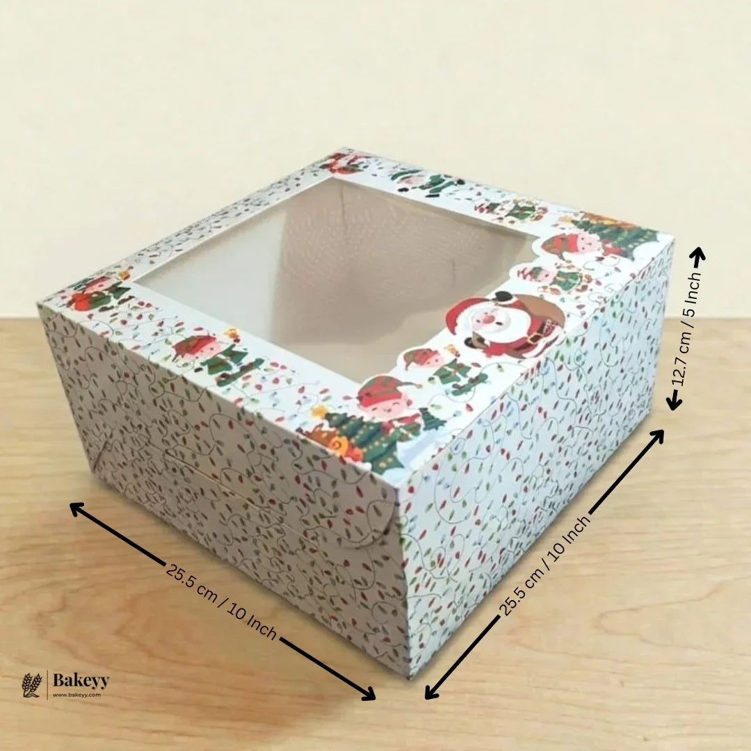 Christmas Cake Box | Perfect for Cake & Treats | Pack of 25