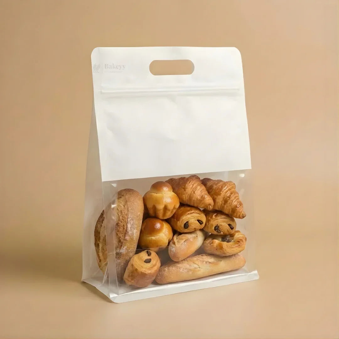 Zip Lock Bread Pouch with Window | Loaf Packaging | Zip-Lock Packaging | Pack of 50 - Bakeyy.com - India - Zip Lock Bread Pouch with Window | Loaf Packaging | Zip-Lock Packaging | Pack of 50 - Default Title 1000.00