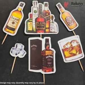 Hobbies & Lifestyle Cake Toppers | Fun Hobby-Themed Decor Picks | Assorted Adult Theme Pack | Pack of 6