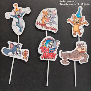 Kids Movies & Shows Cake Toppers | Birthday Party Decor | Birthday Cake Decor | Pack of 6