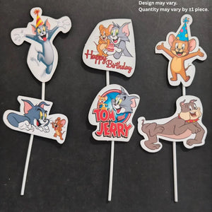 Kids Movies & Shows Cake Toppers | Birthday Party Decor | Birthday Cake Decor | Pack of 6