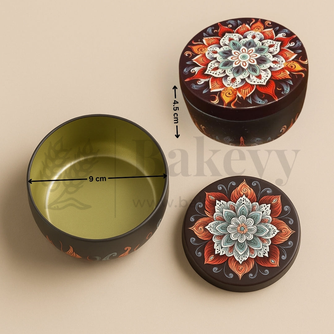 Floral Print Candle Tins | Random Floral Prints | Pack of 8