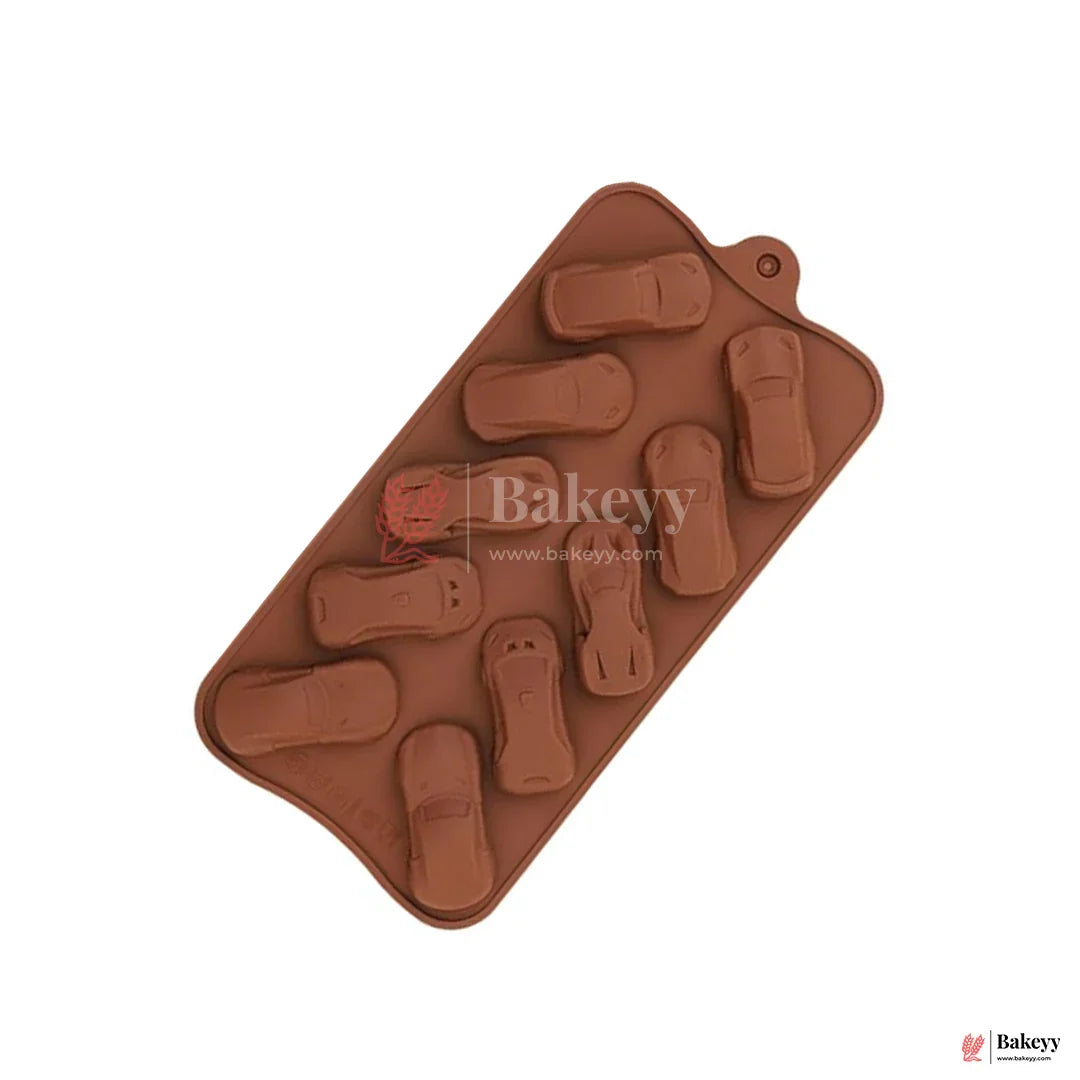 Silicone Car Shape Chocolate Mould – 10 Cavity Fun Kids Tray| 1 Piece