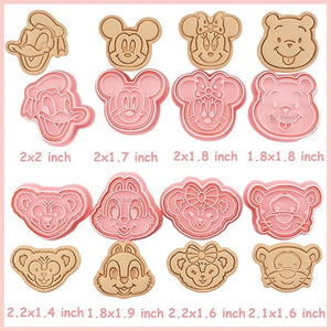 cartooncookiecutter_disneystylecookiecutter_charactercookiecutterset_MickeyMousecookiecutter_MinnieMousefondantcutter_DonaldDuckcookiecutter_WinniethePoohcookiecut - Bakeyy.com