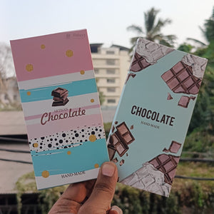 Printed Chocolate Bar Packaging Box | Decorative Chocolate Gift Box | 2 Designs Available | Pack of 50
