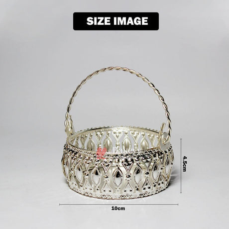 4 inch| Gold Plated Decorative Baskets For Gifts - Gift Baskets For Dry Fruits ,Gift Hampers, Return Gift for wedding, Anniversary, Birthday, house warming - Bakeyy.com - India - 4 inch| Gold Plated Decorative Baskets For Gifts - Gift Baskets For Dry Fruits ,Gift Hampers, Return Gift for wedding, Anniversary, Birthday, house warming - Default Title
