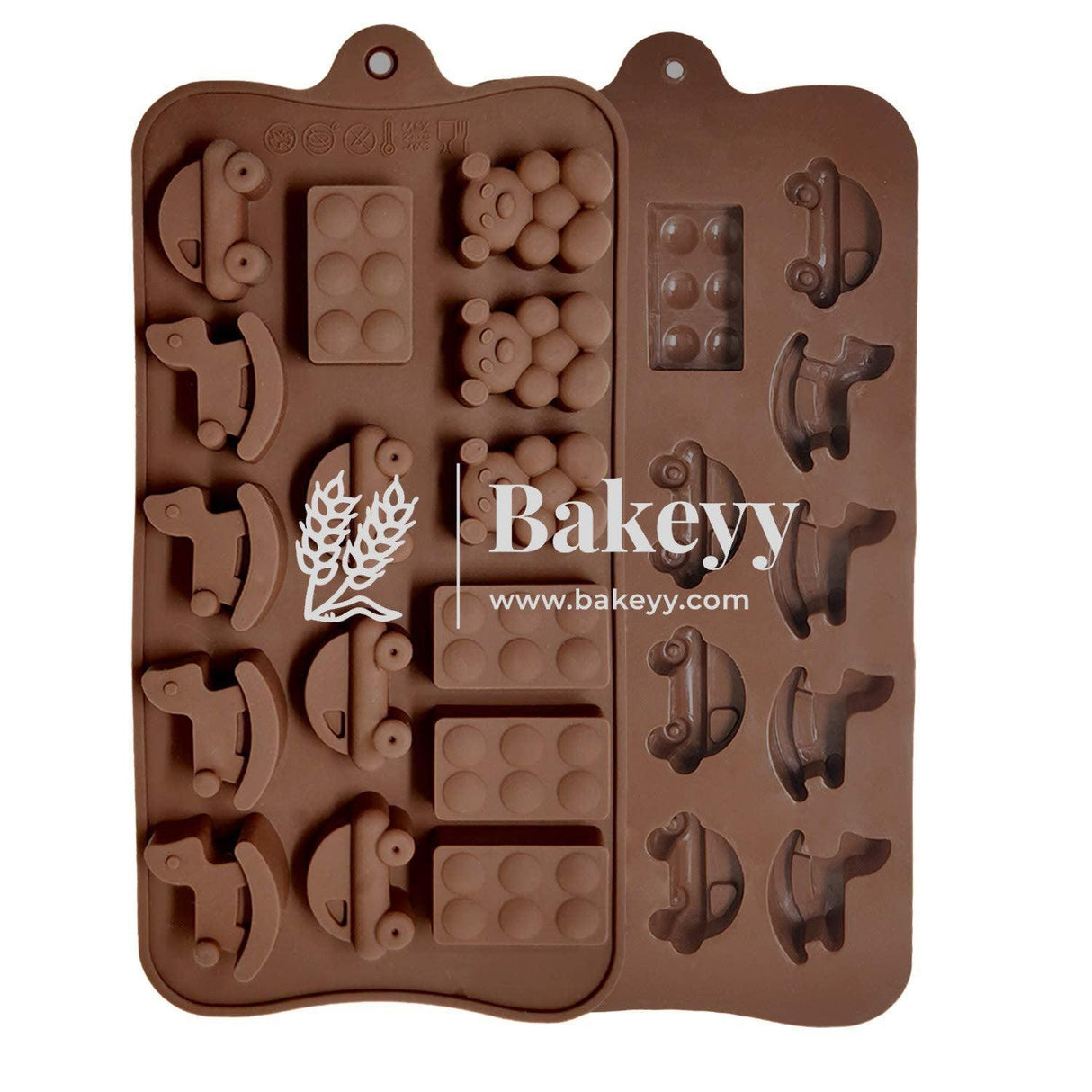 Chocolate Silicon Mould | Teddy Bear Hemisphere Vehicle Horse Multiple Shapes Chocolate Mould | Multiple Designs - Bakeyy.com - India - Chocolate Silicon Mould | Teddy Bear Hemisphere Vehicle Horse Multiple Shapes Chocolate Mould | Multiple Designs - Default Title