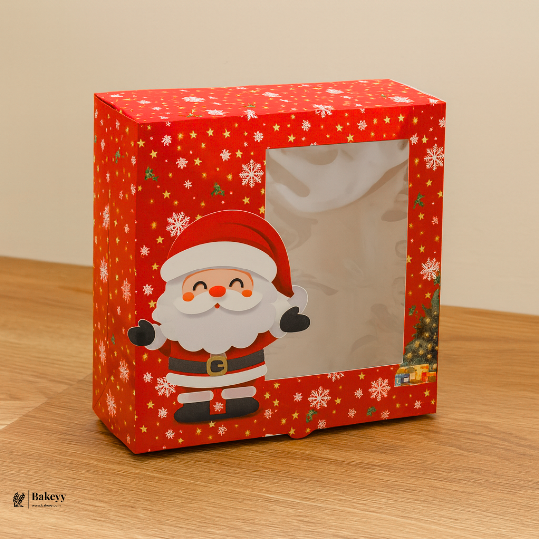 Christmas Plum Cake Box | Festive Printed Packaging | Pack of 25