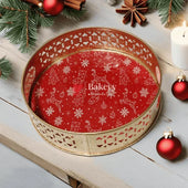 christmas_tray_with_handle_custom_design_one_of_a_kind - Bakeyy.com