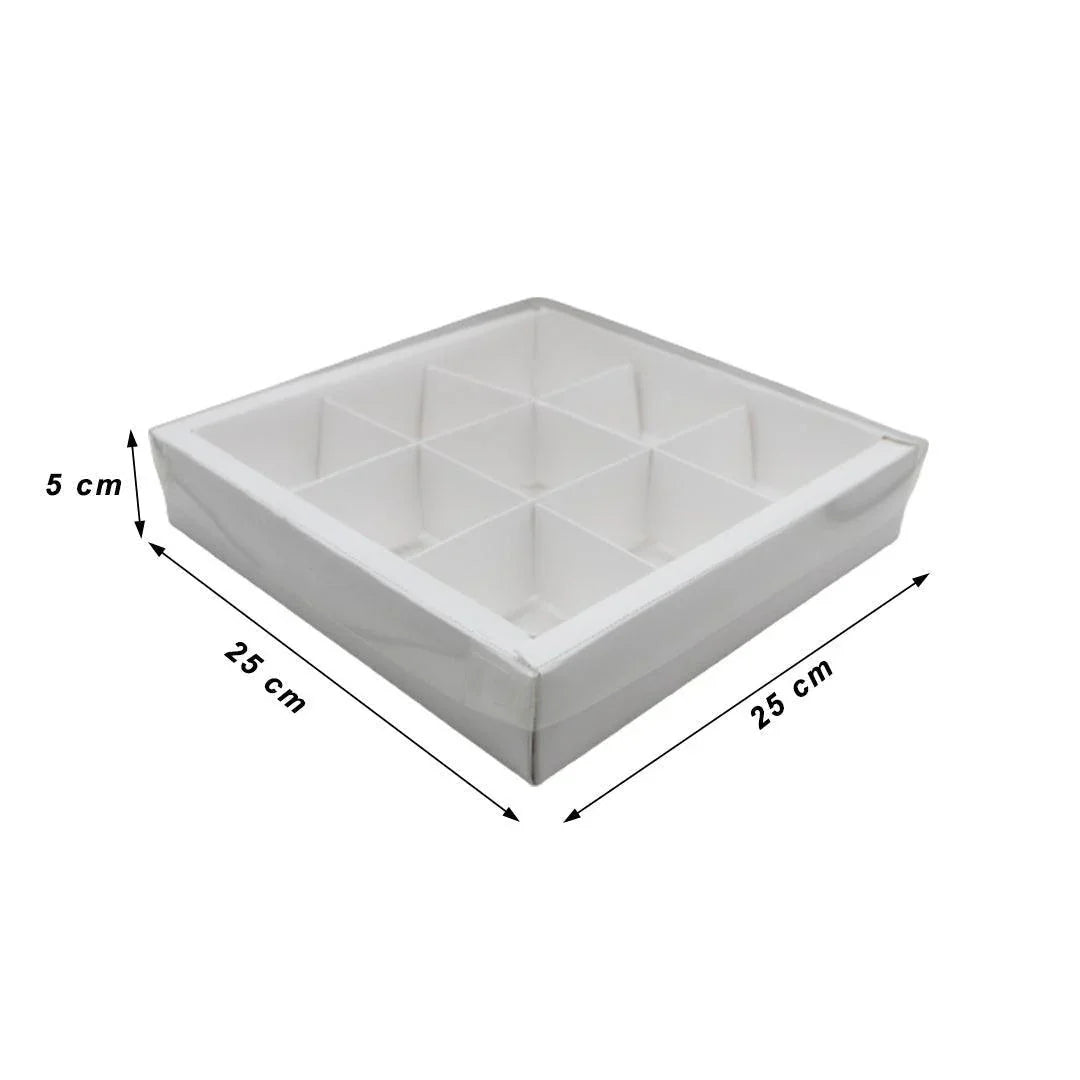 clear-transparent-9-cavity-brownie-box-or-white-color-or-pack-of-10-bakeyy-com-4 - Bakeyy.com