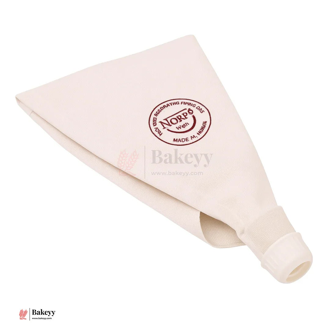 40cm | Reusable Cotton Piping Bag with Plastic Coupler | 1Pc