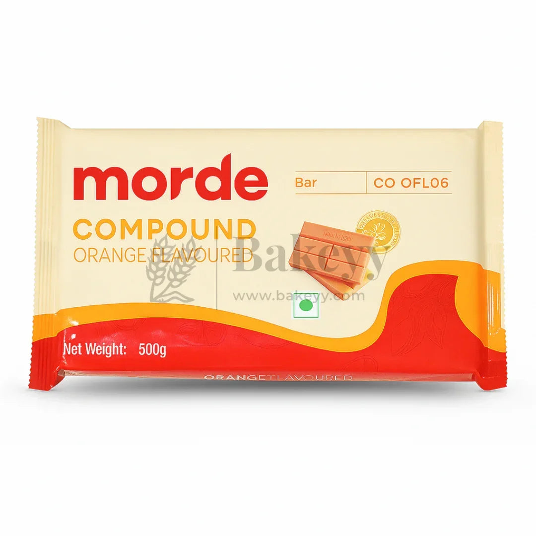 Morde Professional Flavored Compound Chocolate | 500 g | Multiple Flavors Options for Baking & Desserts - Bakeyy.com - India - Morde Professional Flavored Compound Chocolate | 500 g | Multiple Flavors Options for Baking & Desserts - Orange 210.00