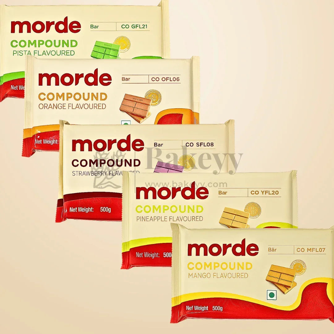 Morde Professional Flavored Compound Chocolate | 500 g | Multiple Flavors Options for Baking & Desserts - Bakeyy.com - India - Morde Professional Flavored Compound Chocolate | 500 g | Multiple Flavors Options for Baking & Desserts - Mango 210.00