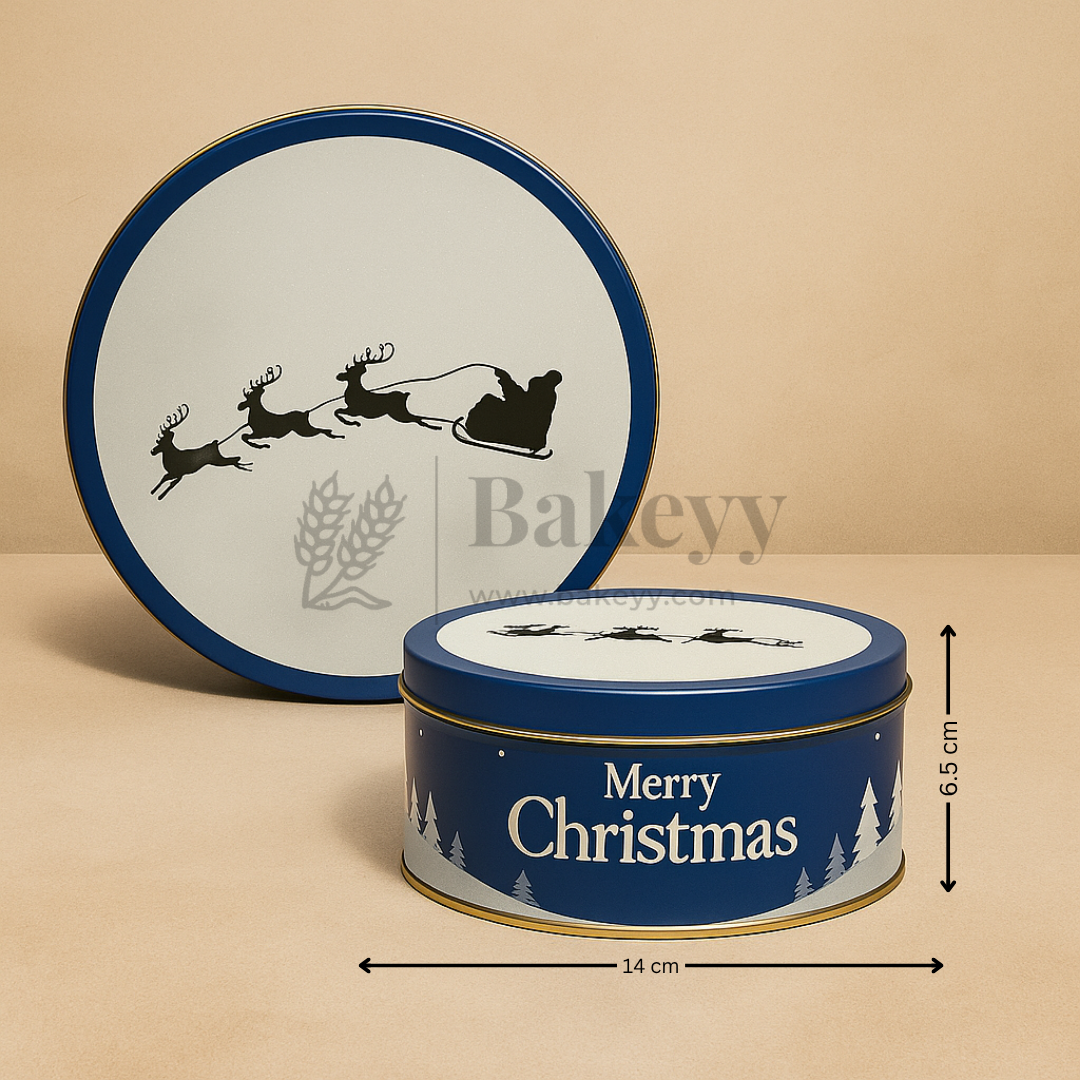 Christmas Assorted Prints Dream Cake Tin Box