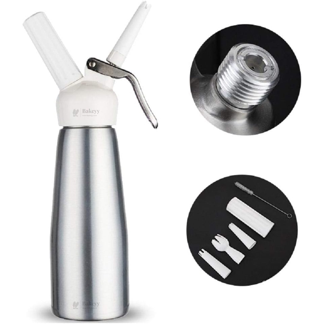 Plastic Head Cream Whipper | Whipped Cream Dispenser for Desserts & Beverages | 500ml / 1000ml Capacity Available | Pack of 1