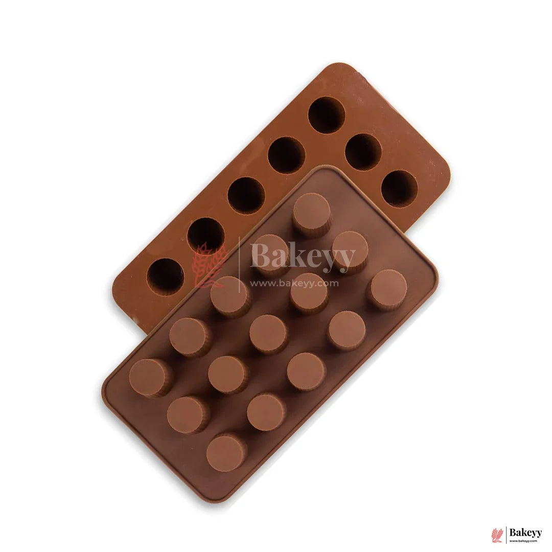 Silicone Mini Cup Shape Mould – 15 Cavity Chocolate & Candy Tray| 1 Piece