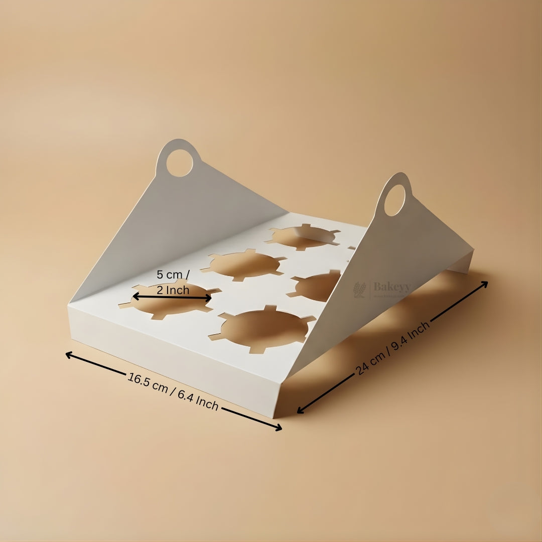 Cavity Cupcake Holder Tray | Bakery Cupcake Base Insert | Muffin Holder for Boxes | Pack of 25