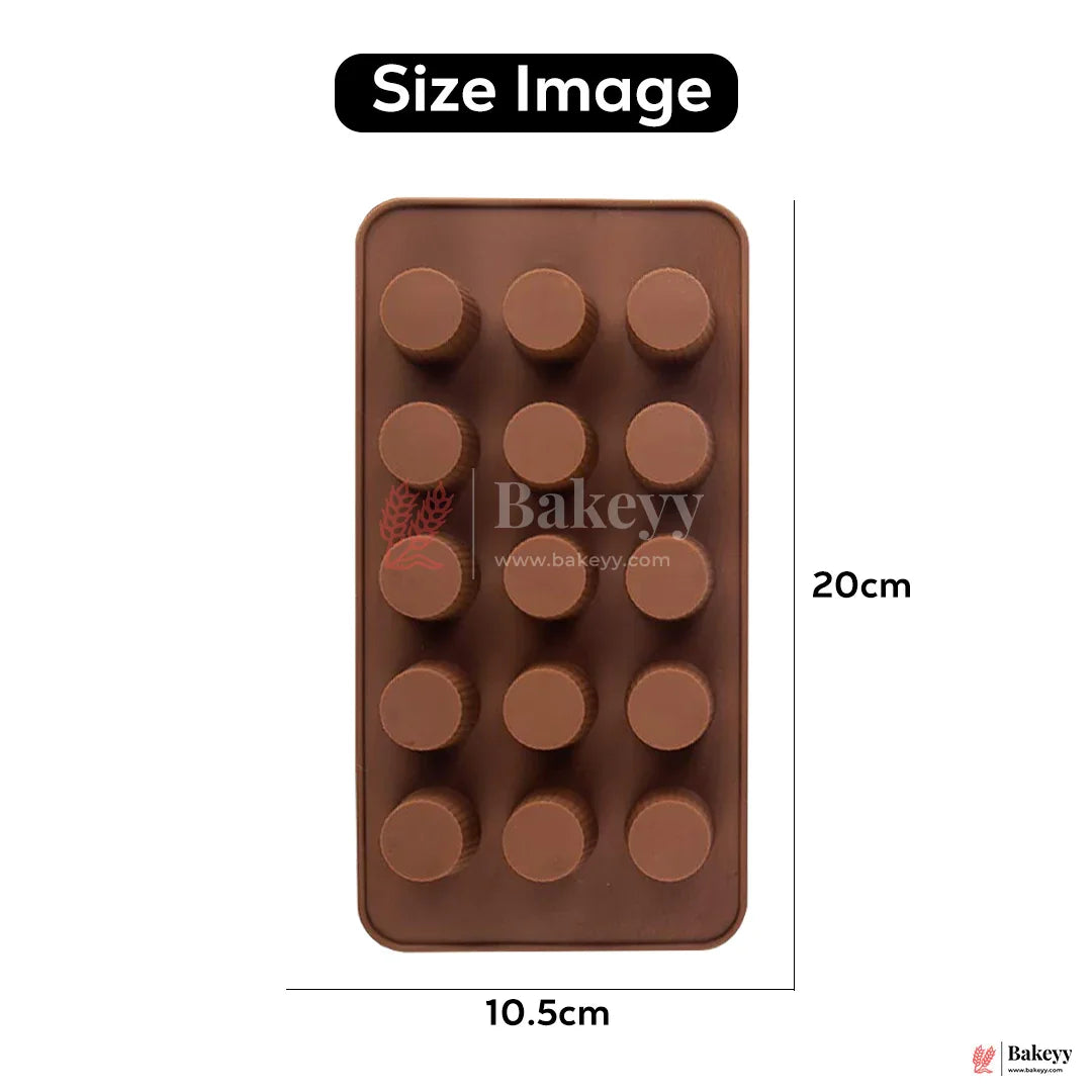 Silicone Mini Cup Shape Mould – 15 Cavity Chocolate & Candy Tray| 1 Piece