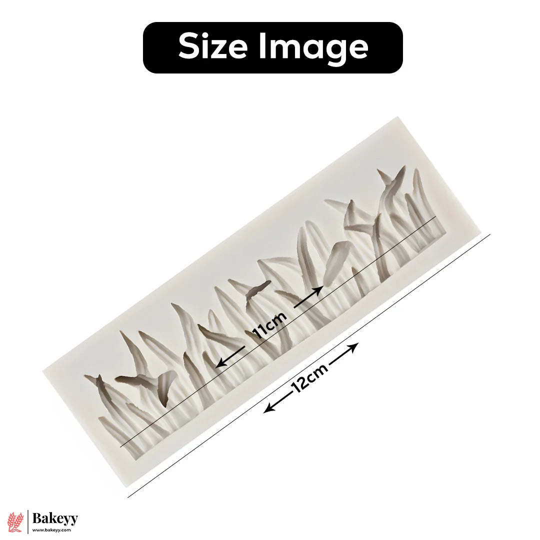 568 - Tall Grass Design Shape Silicone Fondant Mould - 1 Piece