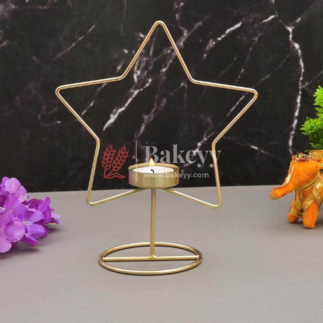 Decorative Candles Stand - Bakeyy.com - India - Decorative Candles Stand - Gold