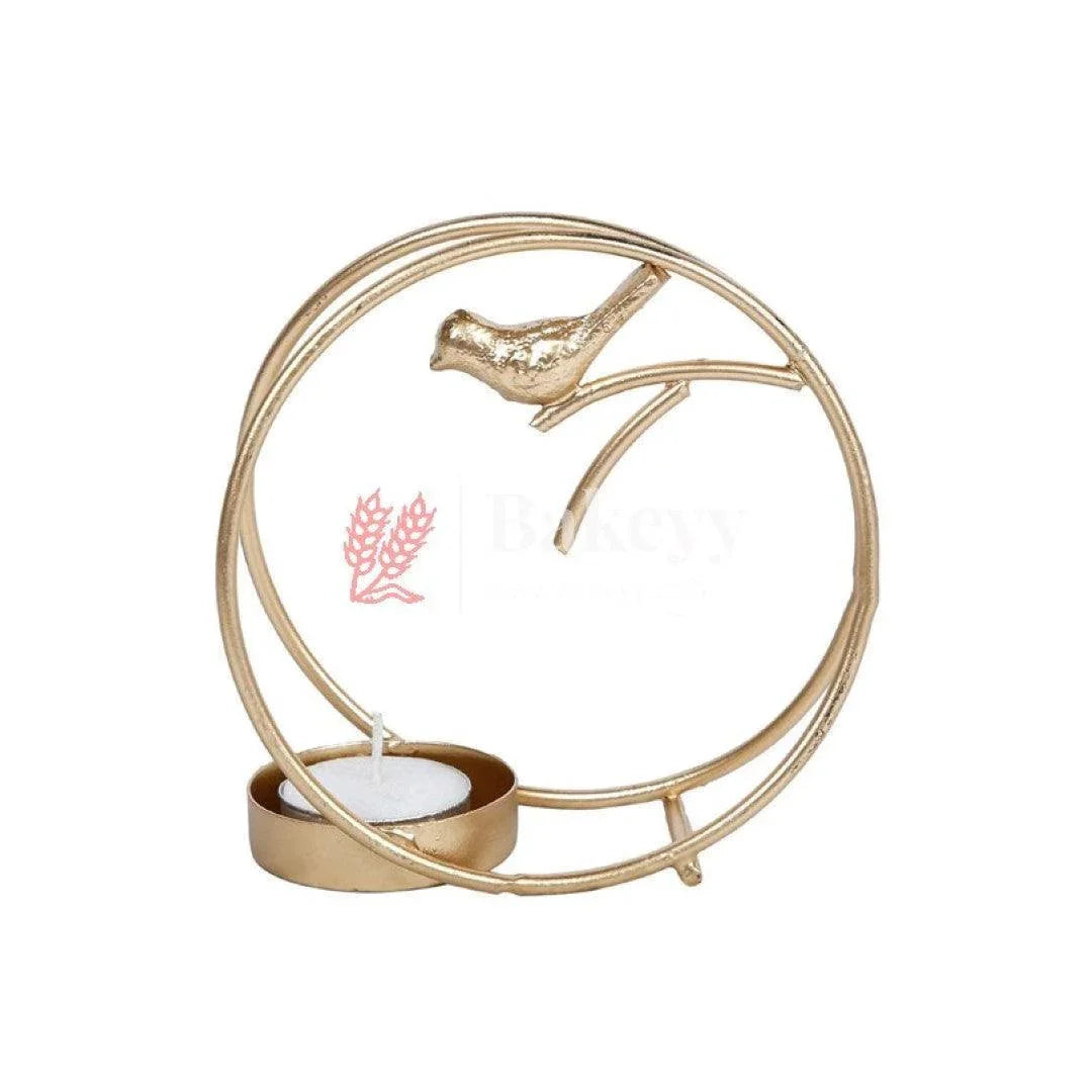Decorative Candles Stand - Bakeyy.com - India - Decorative Candles Stand - Gold