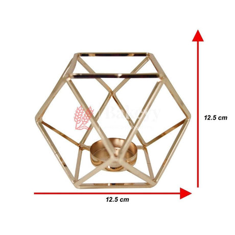 Decorative Candles Stand Perfect for Gifting | V - Day Decor - Bakeyy.com - India - Decorative Candles Stand Perfect for Gifting | V - Day Decor - Gold