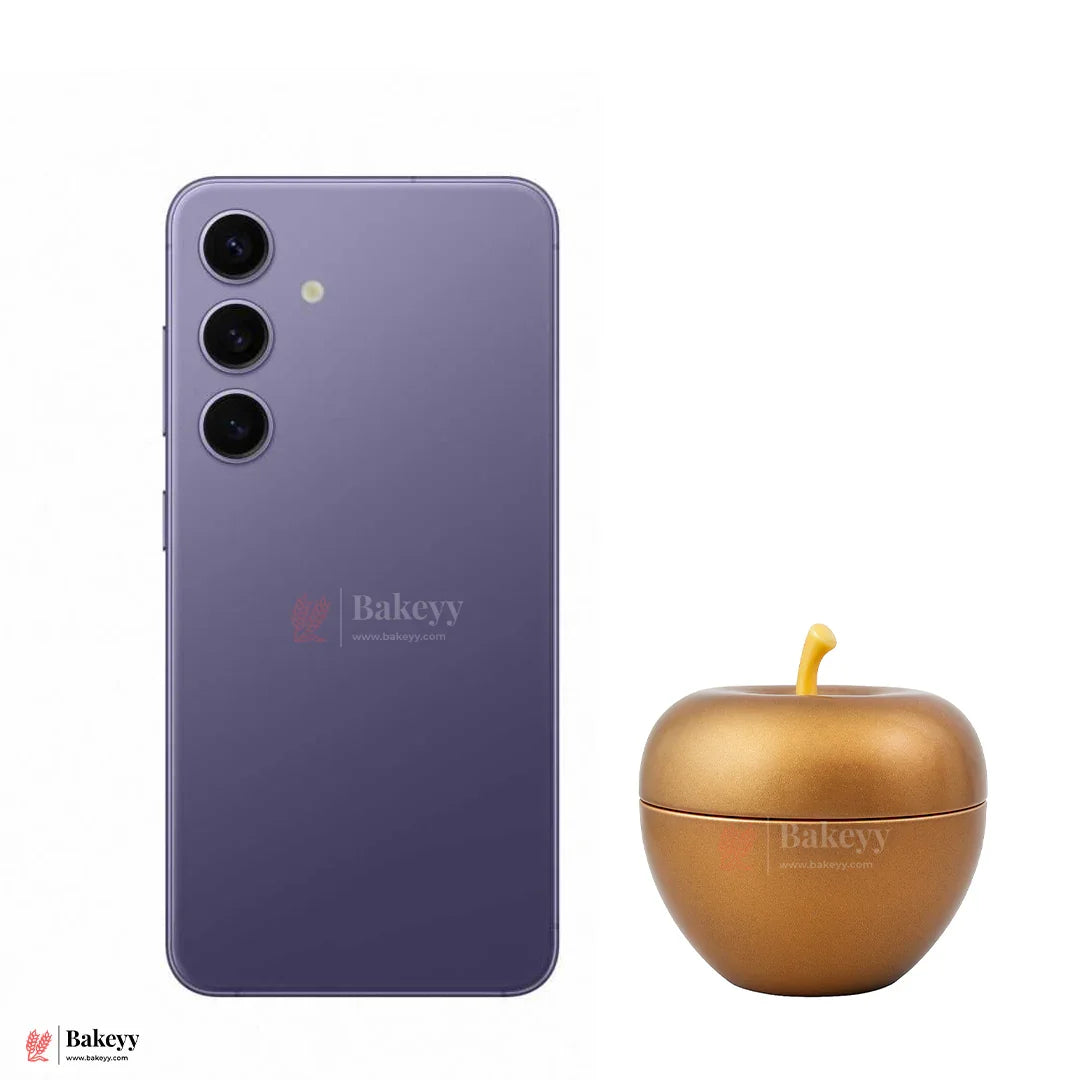 6cm Golden Apple-Shaped  Empty Candle Tin |  Reusable Decorative Container for Scented Candles, Gifts & Storage| Pack Of 12