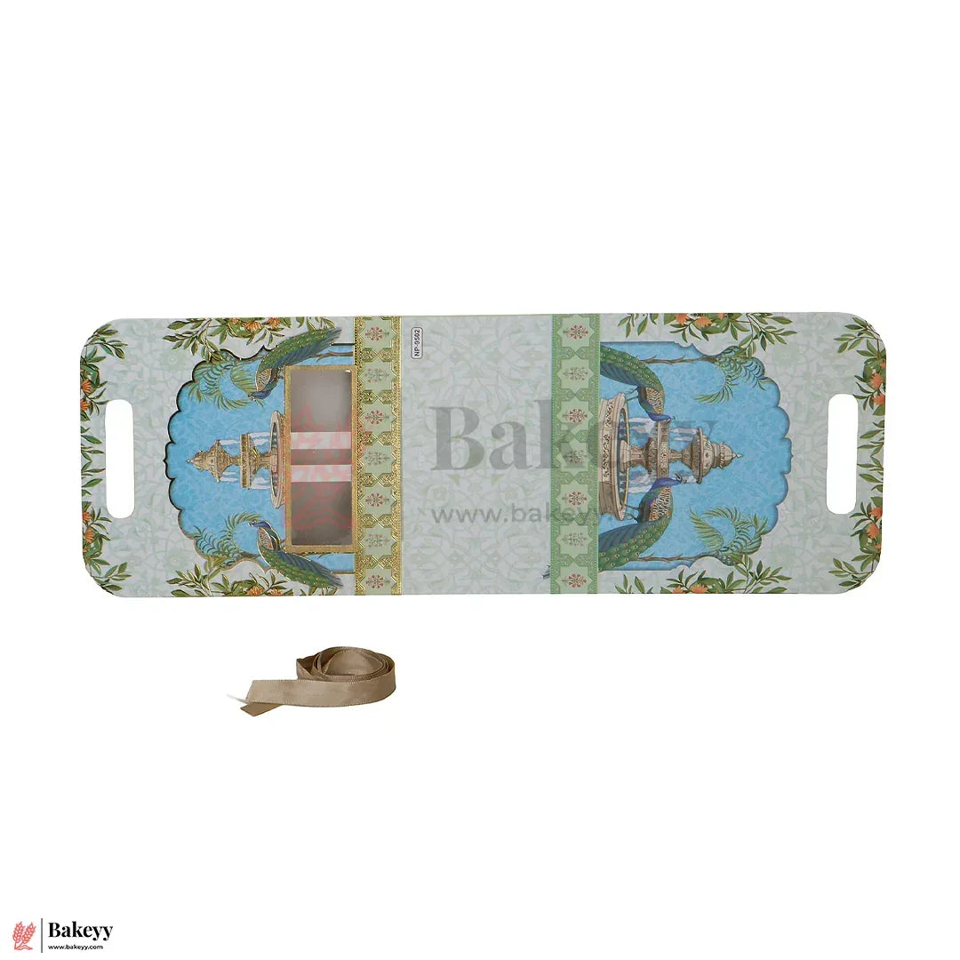 7x3.75x7 Inch | Premium Peacock Design Gift Box | Empty Gift Packaging | Pack Of 10