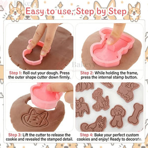 dogcookiecutter_dogshapecookiecutter_dogthemecookiecutterset_dogembossercutter_dogbiscuitmould_dogfondantcutter_dogcookiemouldset_petthemecookiecutter_petsh_5 - Bakeyy.com