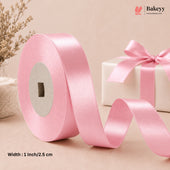 Satin Ribbon Roll For Gift Wrapping | 2 Sizes Available | Multiple Colors | 18M Length | Pack of 1