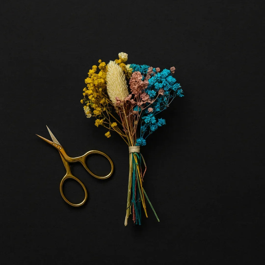 Natural Dried Flower Bouquet | DIY Crafts, Gift Wrapping & Aromatic Décor | Pack of 1 - Bakeyy.com - India - Natural Dried Flower Bouquet | DIY Crafts, Gift Wrapping & Aromatic Décor | Pack of 1 - Default Title 150.00