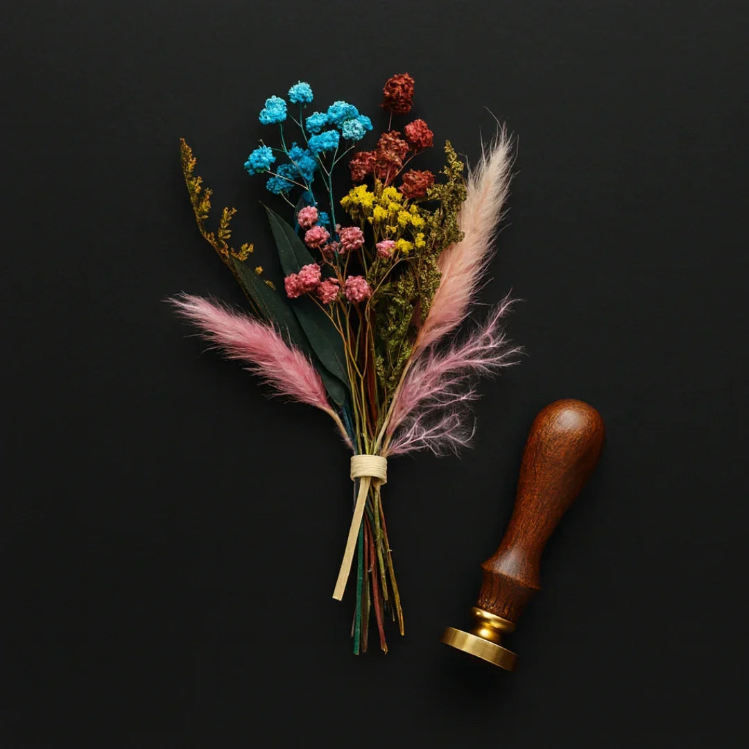 Natural Dried Flower Bouquet | DIY Crafts, Gift Wrapping & Aromatic Décor | Pack of 1 - Bakeyy.com - India - Natural Dried Flower Bouquet | DIY Crafts, Gift Wrapping & Aromatic Décor | Pack of 1 - Default Title 150.00