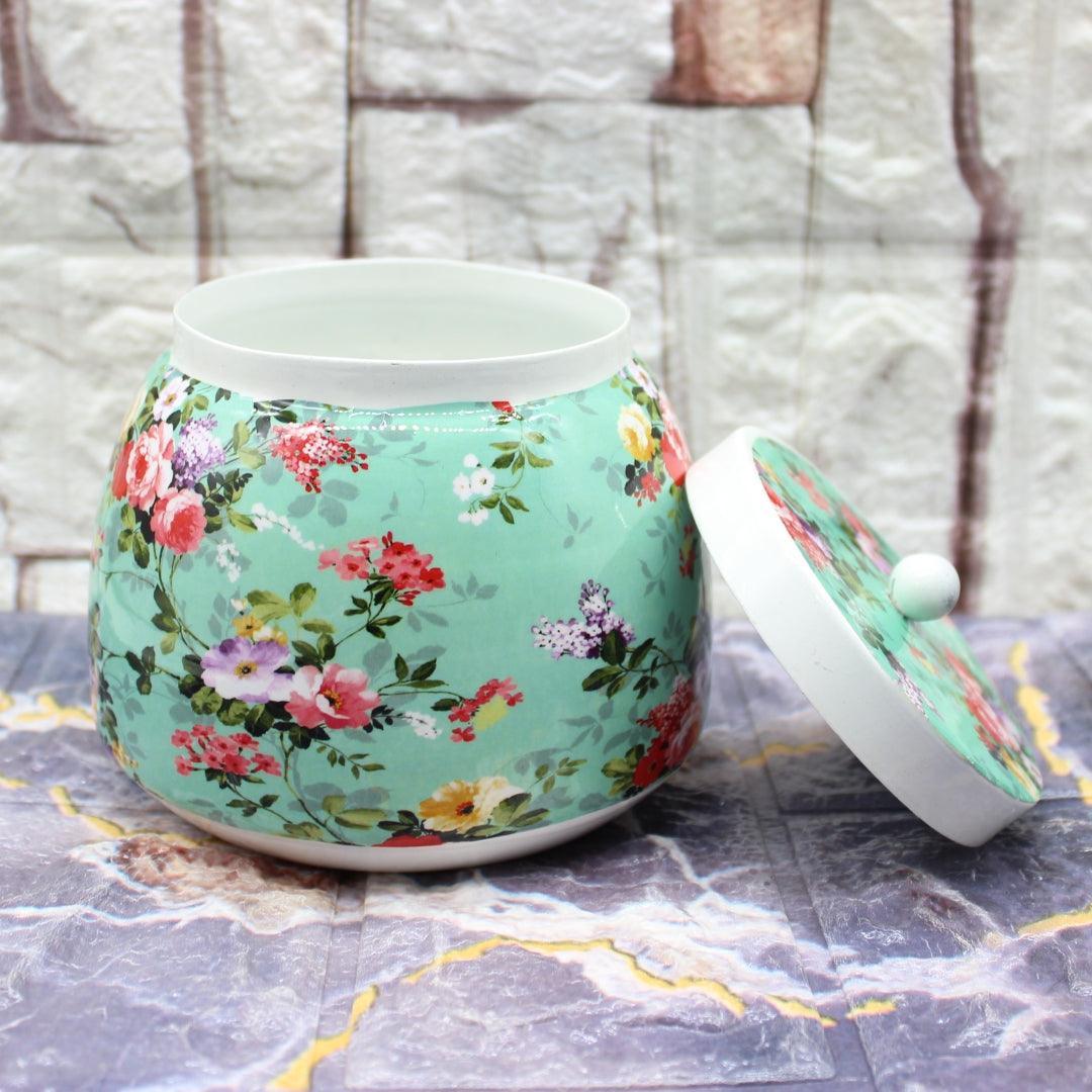 Dry Fruit Jar for Gifting | Designed Jar | Turquoise Color | - Bakeyy.com - India - Dry Fruit Jar for Gifting | Designed Jar | Turquoise Color | - Default Title