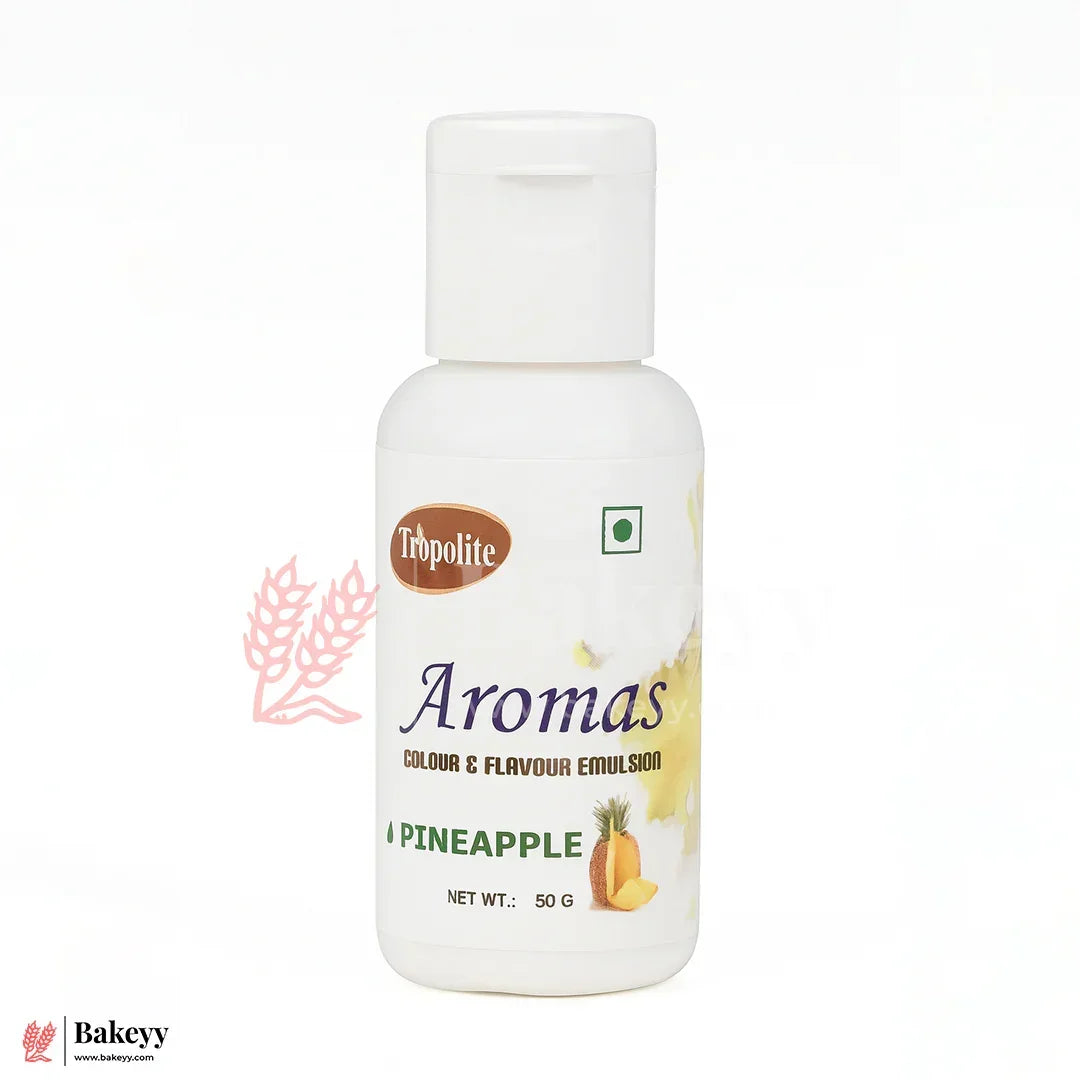 Tropolite Aromas Pineapple – Colour & Flavour Emulsion | 50g - Bakeyy.com - India - Tropolite Aromas Pineapple – Colour & Flavour Emulsion | 50g - Default Title